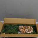 6FT Norfolk Pine Garland with 6FT Orange Slice Garland Set,Realistic Artificial Greenery Seasonal Garlands,Christmas Faux Gradient Garlands for Mantle Holiday Indoor Outdoor Fireplace Xmas Decor