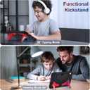 Scnioy Case for iPad (A16) 11th Generation 2025, iPad 10th Generation Case 2022, Kids Friendly i Pad 10th Gen Cover with Multi-Angles Kickstand Shoulder Strap Screen Protector 11/10.9 Inch, Black Red