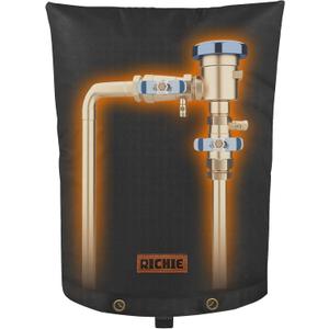 RICHIE Backflow Preventer Cover (5°F) Heavy-Duty 5-Layer Insulated Enclosure, Freeze & All-Weather Protection for Outdoor Pipe, Irrigation Sprinkler Valve, Well Water Pump & PVB, 16" Wx20 H Black