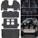 Floor Mats & Cargo Liners for 2011-2017 Honda Odyssey, TPE All Weather Protection Car Floor Liners with Trunk Mat Accessories