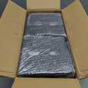 8x8 Post Base Brackets 4-Pack (7.5x7.5in Actual) - Heavy Duty Deck Post Anchor for Pergola, Gazebo, Playset - Black Powder Coated Steel with Standoff