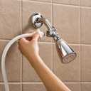 Rinse Ace Snap 'N Spray Quick-Connect and Detachable Shower Hose with On/Off Sprayer, White, 6-Foot