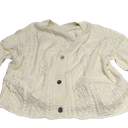 Yousify Womens Cable Knit Cardigans Fall Oversized Long Sleeve Button Open Front Casual Sweater Coats, M, Beige