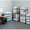 Bankers Box 6-Pack Basic Duty File Storage Boxes with Lids, Letter/Legal, STOR/FILE, (57036-04)