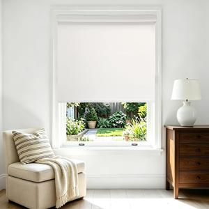 Niche Blinds Cordless Blackout Roller Shades with Valance,White,32" Wx72 H