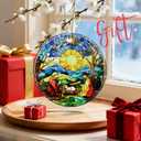 Christian Gifts: Nativity Scene Christmas Ornaments (Christian Christmas Decorations) | Religious Holiday Decor, Holy Family Ornament, Religious Gifts, Baptism Gift & Xmas Gift