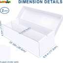 Trading Card Storage Box 2 Pack1600 Count Cardboard Organizer with Dividers for MTG, TCG, Sports, Toploader