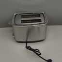 GE 2 Slice Stainless Steel Toaster, Extra Wide Slots for Toasting Bagels, Breads, Waffles & More, 7 Adjustable Shade Settings, Removable Crumb Tray, Countertop Kitchen Essentials, 850 Watts