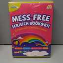 JMMICO 6 Packs Rainbow Scratch Notebook, Goodie Bags Stuffers for Kid, Scratch Art for Kids with Reusable Cleaner Tool, Arts and Crafts for Kids 4-8-12, Gifts for 4 5 6 7 8 9 Year Old Girl Boy