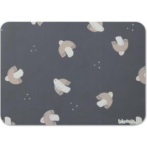 Blooom Placemat for Baby, Toddler & Kids | Wipeable, Reusable and Eco-Friendly | Baby Weaning Placemat for Mealtime & Snacktime | Modern Design (Birds, 12" x 17")