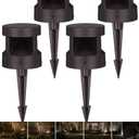 LEONLITE 4-Pack 4 Inch 5CCT Low Voltage Pathway Lights, LED Landscape Light