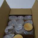 MADLYN RHUE 15 Pack Candle Jars, 6oz Empty Glass Jars for Candle Making, Bamboo Lids Included