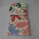 Floral Bathroom Mat Super Absorbent Non Slip Bath Tub Mat Machine Wash Non Slip Cozy Rug for Shower, Living Room and Balcony (31"x20", Pink Flower Bush)