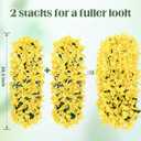 Siyaluens Artificial Flowers for Outdoors - 8 Pcs UV Resistant Realistic Faux Silk Bougainvillea Flowers, Fake Hanging Plants for Porch Patio Balcony Decoration (Yellow)