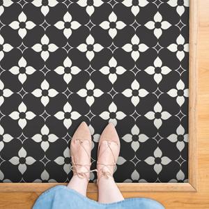 MORCART 20Pcs Peel and Stick Floor Tile, 7.87"x 7.87" Vinyl Flooring Waterproof, DIY Flooring for Bathroom, Kitchen, Fireplace, Pet House, Stairs, Bedrooms, Wall (white FT1165-20)
