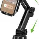 2025 Upgraded Cup Phone Holder for Car, Universal No Shaking Cup Holder Phone Mount with Expandable Base for Car Truck, Adjustable Holders,Compatible with iPhone Samsung All Phones: 1 Pack