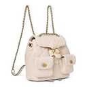 Coach Womens Tabby Backpack With Quilting Washed Grey One Size