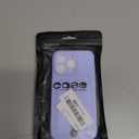 MZELQ TPU Wallet Compatible with iPhone 15 Pro Case, Card Holder Camera Protection Cover + Screen Protector, Push-able Slot for Girls Women -Purple