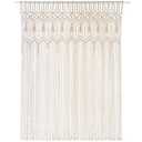 Mkono Macrame Curtain Large Boho Woven Wall Hanging Window Curtains Handmade Bohemian Decor for Window Doorway Closet Wedding Backdrop Arch Bedroom Living Room Apartment, 51''Wide x 70''Long