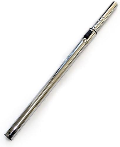 IZSOHHOME Replacement Vacuum Wand Hose,for Central Vacuums with Adjustable Length, Plated Chrome,32mm(1-1/4inch) with 1 Adapter (Not for Miele)