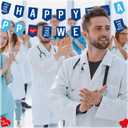 Supervitae 18 Pcs Advanced Practice Provider Week Decorations APP Week Banner Wall Hanging Decorating Holiday Celebrating Decor for Party Favors Festival Supplies