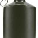 balacoo Military Canteen, Portable Aluminum Flat Water Bottle, Army Water Bottle with Hook for Hiking, Camping Survival, and Outdoor Activities (500ml)
