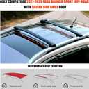 Roof Rack Cross Bars for 2021-2025 Ford Bronco Sport (Off-Road) 396lbs Lockable Roof Rails Crossbars Anti-Theft Roof Rackfor Cargoes, Bicycles, Kayaks, Luggage Racks, Suitcases, Canoes