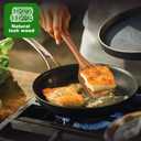 Natural Teak Kitchen Cooking Utensil Set with Holder, Wooden Spoons for Cooking, 10PCS Cooking Spatulas Set with Spoon Rest, Wooden Utensil Set for Nonstick Cookware Sturdy & Lightweight