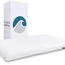 Bluewave Bedding Ultra Slim Gel Memory Foam Pillow for Stomach and Back Sleepers - Thin, Flat Design for Cervical Neck Alignment and Deeper Sleep (2.75-Inches Height, Standard Size)