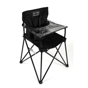 ciao! baby Portable High Chair for Babies and Toddlers, Compact Folding Travel High Chair with Carry Bag for Outdoor Camping, Picnics, Beach Days, and More (Black)