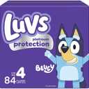 Luvs Diapers - Size 4, 84 Count, Bluey Platinum Protection Baby Diaper
