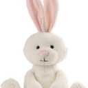 Apricot Lamb Toys Plush White Rabbit Bunny Stuffed Animal Soft Cuddly Perfect for Child 14 Inches