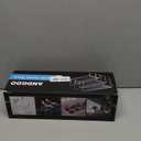 ANDGOO Large Acrylic Display Risers, 2 Sets(11.2L~11.6L~12L) Clear Rectangular Showcase Collectibles Display Shelf, Retail Desktop Risers Display Stand for Organize and Decoration