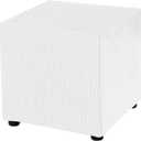 uxcell Square Ottoman Cover 18x18x18inch Stretch Polyester Washable Ottoman Slipcovers Elastic Foot Stool Foot Rest Protector for Living Room Bedroom, Beige