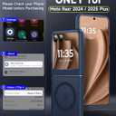 LeYi for Motorola-Razr-2025-Plus-Case: Razor Plus 2025 Phone Case [Compatible with MagSafe] with 2Pcs Screen Protector, Magnetic Integrated Structure Shockproof Funda para Moto Razr + 2024, Royal Blue