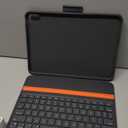 Case with Keyboard Compatible for iPad 10th Generation & 11th (A16, 2025): Bluetooth Wireless Magnetic Stand Rechargeable Keyboard with Pencil Holder (Grey)