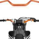 Dirt Bike Handlebars Motorcycle Handle bars 1 1/8" 28mm 120mm Rise CNC Universal For Dirt Pit Bike ATV ADV Supermoto Enduro Motocross Motorcycle Off Road Orange