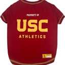 Pets First Collegiate USC Trojans Dog T-Shirt, X-Large. - Licensed Shirt for Pets Team Colored with Team Logos.- Premium Stretchable Materials for The Comfrot of Your Dog & Cat.