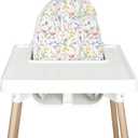 Nibble and Rest Highchair Insert Cover, Compatible for IKEA Antilop Highchair, High Chair Accessories Stain-Proof and Wipeable Insert Cover(Cushion NOT Included)(Wildflowers)