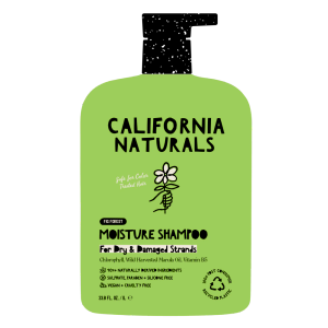 California Naturals Moisture Shampoo for Dry, Damaged Hair, Hair Care Bundle for Women and Men, Natural, Vegan, Cruelty, Silicone, Paraben, and Sulfate Free, Color Safe, 12 fl oz