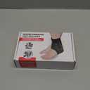 Cordless Foot and Ankle Massager for Pain Relief, FSA Eligible HSA,Rechargeable Foot Massager for Neuropathy Ankle Heating Pad Wrap with Massage for Circulation, 6Heat &3Vibration Levels&Timer (Black)