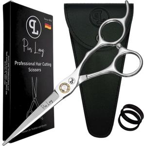 Professional Hair Cutting Scissors 6.5" Since 1852 Premium Shears for Beauty Students, Beginner Stylists & Premium Home Use, Convex Blades, Ball-Bearing Tension System + Pouch