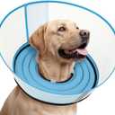 Raised Dog Cone Collar Alternative After Surgery, Soft Dog Cone for Stop Licking, Pet Neck Donut Collar After Surgery XXL