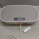 MERACH Vibration Plate Exercise Machine, Curved Vibration Plate for Lymphatic Drainage Weight Loss, Vibrating Plate with Real-Time Calorie Tracking on LED Display, Workout Equipment for Home Women Men (Grey)