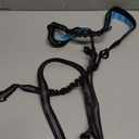 iYoShop Hands Free Dog Leash with Zipper Pouch, Dual Padded Handles and Durable Bungee for Walking, Jogging and Running Your Dog (Medium, 8-25 lbs, Black)