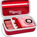 Case Compatible with ESOXOFFORE for Dylanto for Anchioo for WEEFUN for GKTZ for Amzelas for Mafiti Instant Print Camera for Kids, Film Camera Storage Holder Organizer Bag (Box Only)- Red