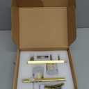 Glass Door Knobs for Interior Doors - Vintage Crystal Privacy Bedroom & Bathroom Door Knob with Lock - Diamond Cut Door Handle - Brushed Gold Finish (1 Pack)