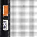 SEBOSS Hardware Cloth 1/2 inch 24 x 100 ft 19-Gauge, Black Vinyl Coated Wire Mesh Roll Chicken Wire Mesh Chicken Wire Fencing Wire Fence Roll Garden Fencing Welded Wire Rodent Wire