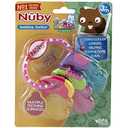 Nuby Ice Gel Teether Keys - Silicone Soothing Baby Teether Toys for Infants - Gentle for Sore Gums Colorful and Fun Toys - Safe and Durable Infant Baby Teething Toy - Pink (1 Count (Pack of 1))