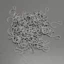 Sratte 120 Pcs S Hooks for Hanging 1.8 Inch Heavy Duty Stainless Steel S Hooks Bulk Curtain Hanging Connectors Mini S Shaped Hangers Ornament for Plants Pots Pans Mugs DIY Jewelry (White)